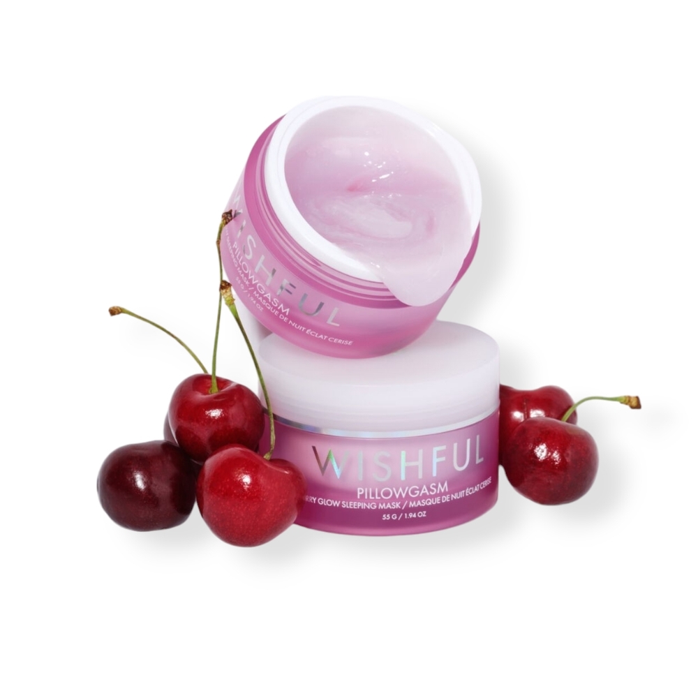 Wishful Huda Beauty Pillowgasm Cherry Glow Sleeping Mask
